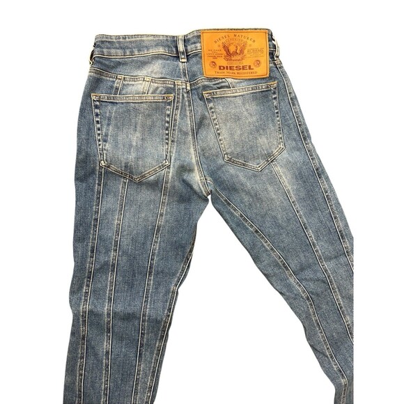 Diesel Jeans Blue Slandy Super Skinny Regular Waist Slim Denim Sz 29 X 32 - Picture 6 of 8